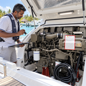 Moteur diesel marin Yuchai YC4FA130L-C20 130 CV avec propulsion par jet d'eau, moteur embarqué à rampe commune pour yacht - Product Image 5