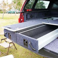 Tiroir de Rangement Robuste Personnalisé pour Coffre de Camionnette 4x4, SUV, Voiture, Coffre Arrière, Boîte à Outils