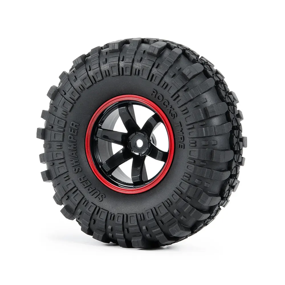 Roue en plastique de 1.9 pouces, pneu de 110mm pour SCX10 90046 D90 D110 1/10 RC Rock Crawler Car rc accessories