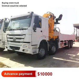 Howo Sinotruk 12 Tonnen LKW-Kran mit faltbarem Arm Tonne 10 Tonnen 12 Tonnen 16 Tonnen LKW-Kran zu verkaufen