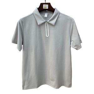 Camiseta Sorona de media cremallera con contraste de color, sin costuras, transpirable, ligera, de punto, de ajuste holgado, informal - Product Image 5