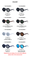 Lunettes de soleil polarisées rondes ajustables avec logo personnalisé tendance Partagas Fashion, verres ND, protection UV400, pour hommes
