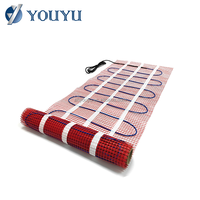 Ensemble de tapis chauffant électrique facile à installer Kit de tapis de sol chauffant pour la chaleur et le confort de la maison et du bureau