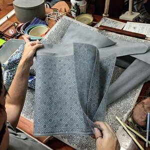 Nhà máy tùy chỉnh điểm nhựa cảm thấy tufting ủng hộ vải vải Composite thả nhựa Dot <span class=keywords><strong>Non</strong></span>-<span class=keywords><strong>Slip</strong></span> ủng hộ Pad Thảm vải - Product Image 5