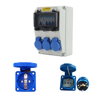 Boîtier de prise murale universel étanche, norme UE, 3 prises Schuko, 20A 230V monophasé, pour extérieur