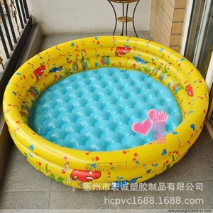 สระว่ายน้ำเป่าลมสำหรับเด็ก ขนาด 120 ซม. รูปทรงวงกลม ทำจาก PVC พร้อมลายทะเล - Product Image 2