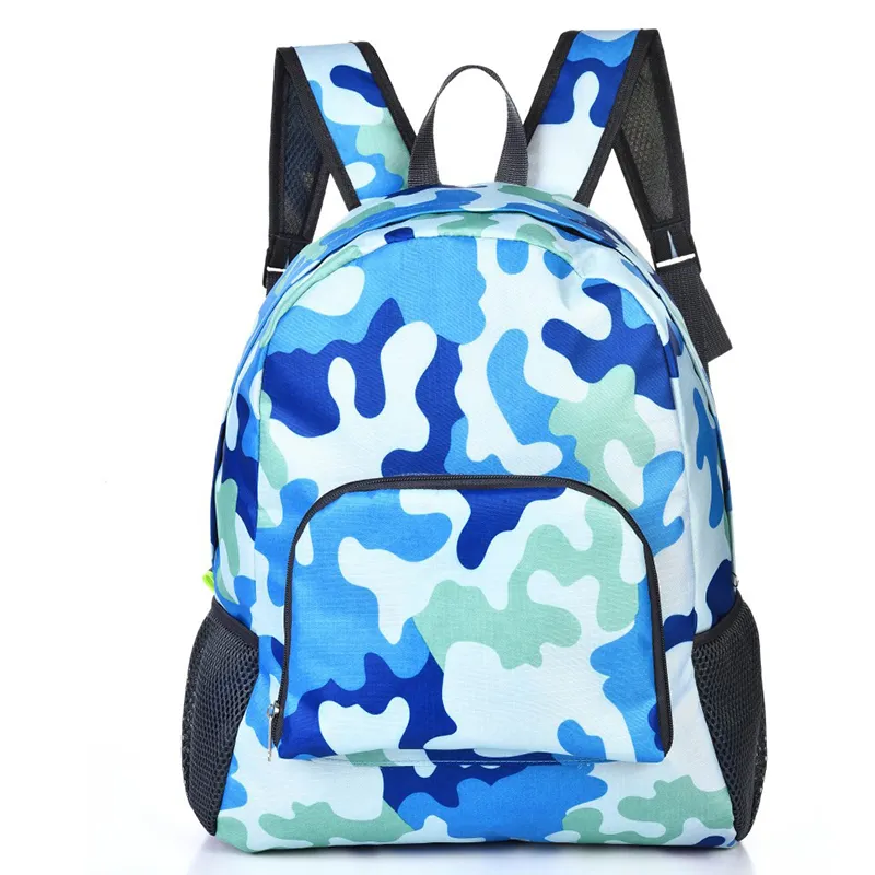 SB036 Popular New Storage Backpack Folding Lightweight Breathable Bags Men Women Camouflage School Bags