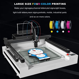 Impresora 3D Industrial ZTEK Z4-S80 de Gran Tamaño, Cuatro Colores, 800x1200mm, Nivelación Automática, Cama Calefactada, Extrusor Doble, para Impresiones de Alta Velocidad - Product Image 5