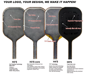 Racchetta da Pickleball in Fibra di Carbonio di 5a Generazione con Nido d'Ape e Peso in Metallo Incorporato per Bambini - Resistente per Uso in Tutte <span class=keywords><strong>le</strong></span> Stagioni e per Competizioni - Product Image 6