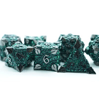 Jeu de dés en métal du MDN-Dés de dragon pour donjons et jeu de dés Dragon Gaming