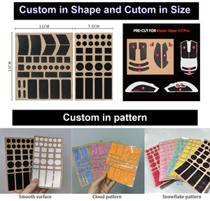 สติกเกอร์กันลื่นเมาส์แบบสากล DIY เทปกันเหงื่อสำหรับเมาส์  โลโก้สั่งทำได้ ทนทานต่อการสึกหรอ สติกเกอร์เมาส์สำหรับเล่นเกม - Product Image 6