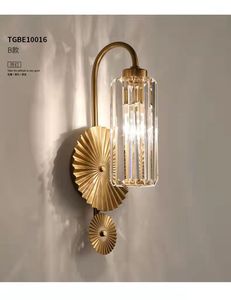 軽量高级クリスタルウォールランプアメリカのレトロなベッドルームベッドサイドランプリビングルーム背景壁廊下通路ブラケットライト - Product Image 5