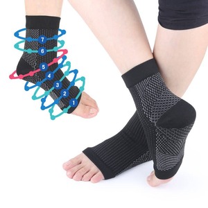Chaussettes de compression 20-30 mmHg avec soutien de la voûte plantaire, manchon de cheville pour fasciite plantaire, manchon de compression protecteur - Product Image 1