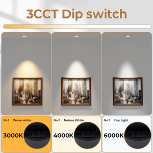 Đèn âm trần nhà bếp 6W có thể điều chỉnh độ sáng, đèn chiếu sáng phòng tắm trong nhà, chất liệu nhôm đen, đèn <span class=keywords><strong>led</strong></span> âm trần trắng SMD cho gia đình - Product Image 3