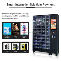 Distributeur automatique intelligent de couches à 40 compartiments avec corps en métal pour articles de vente au détail