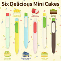 Stylo Gel Rétractable Color Block Cake, Stylo de Poche Mignon pour le Bureau et le Journal