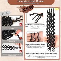 Fabricant en gros de mèches de cheveux naturels humains vierges Remy 12A, avec pointe effilée, pour tressage au crochet, pour femmes