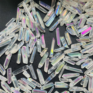 หินออร่าคริสตัลธรรมชาติขนาด3-5ซม. หินบำบัดหินควอตซ์ใสสำหรับตกแต่งบ้าน - Product Image 4