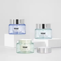 Contenants en PETG à double paroi pour crème cosmétique, pots de 50 g, vides, personnalisables, pour beurre corporel, emballage en gros