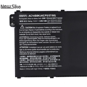 แบตเตอรี่แล็ปท็อป AC14B8K 46Wh 3090มิลลิแอมป์ต่อชั่วโมงสำหรับ <span class=keywords><strong>ACER</strong></span> V3-371 P236 V3-371-56RQ <span class=keywords><strong>Chromebook</strong></span> <span class=keywords><strong>13</strong></span> 15 C910-C37P C810 - Product Image 4