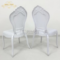 Meubles de décoration de fête d'hôtel de haute qualité acrylique chaise d'événement de mariage en gros