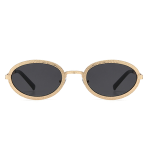 New Coming Oval Trendy Unisex Sunglasses with Custom Logo PC Frame UV400 Lenses <b>for</b> Women & Men - Product Image 3