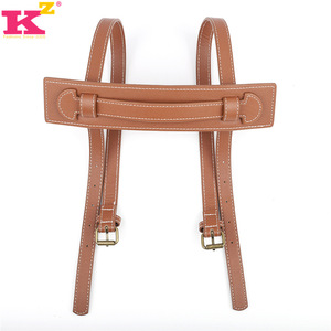 Sabuk dengan pegangan tali pembawa selimut kulit PU awet tempat selimut bisa disesuaikan karpet piknik tali tikar Yoga - Product Image 1