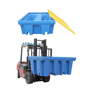 Low Cost Single Double Ibc Spill Bund Pallet Carretilla elevadora Contenedor De <span class=keywords><strong>Derrames</strong></span> Estibas Antiderrame - Product Image 6