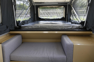 Camping-car tout-terrain moderne 4x4 Remorque <span class=keywords><strong>pliante</strong></span> <span class=keywords><strong>Caravane</strong></span> légère Conception Fourniture d'usine Pliable et peut accueillir <span class=keywords><strong>4</strong></span> <span class=keywords><strong>personnes</strong></span> - Product Image 6