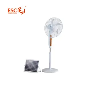 Ventilador de controle remoto, recarregável, 16 polegadas, novo suporte, recém-chegado, ventilador solar com painel solar, venda imperdível