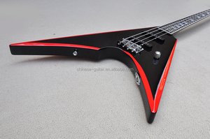 Flyoung Guitar Bass Điện Bán Sỉ Guitar Bass Điện <span class=keywords><strong>4</strong></span> Dây Màu Đen Hình Dạng Bất Thường - Product Image 4