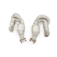 Collecteurs d'échappement MPER avec bouclier thermique pour Porsche 987.2 3.4L 3.8L en acier inoxydable – Amélioration des performances sonores de course, installation facile