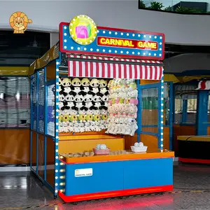 Eğlenceli karnaval standında oyunu şanslı top atma eğlence parkı çocuk interaktif açık karnaval satılık sürmek