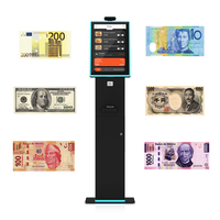 MHY Kiosque ATM vertical de 21,5 pouces pour la gestion et le retrait d'espèces, avec prise en charge SDK et multi-OS (Windows/Android/Linux), pour la vente de billets, en métal