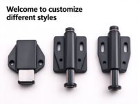 Loquet à ouverture par pression pour portes d'armoires sans poignée, fermeture magnétique tactile dissimulée, simple/double pression, pour armoire et tiroir.