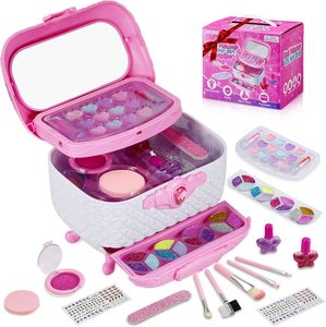 Huiye Ventes Chaudes Kits <span class=keywords><strong>de</strong></span> <span class=keywords><strong>Maquillage</strong></span> Réels Jouets <span class=keywords><strong>de</strong></span> <span class=keywords><strong>Maquillage</strong></span> Lavables Magiques avec Boîte <span class=keywords><strong>de</strong></span> Rangement Jouets <span class=keywords><strong>de</strong></span> Beauté Princesse pour Petites Filles - Product Image 1