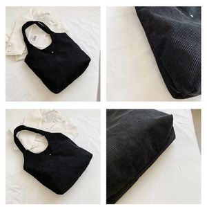 Sacs à bandoulière en velours côtelé personnalisés pour femmes, sacs messager écologiques, petits sacs fourre-tout décontractés en toile de coton, sacs bandoulière - Product Image 2