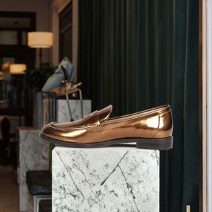 Custom Luxury <b>Flat</b> Loafer Shoes for Women Beautiful Design Casual Walking Dress Light Round Feature <b>Box</b> <b>Packing</b> for Girls - Product Image 3