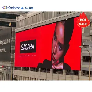 Tam renkli büyük Smd Billboard Pitch 8mm 10mm açık reklam için LED ekran