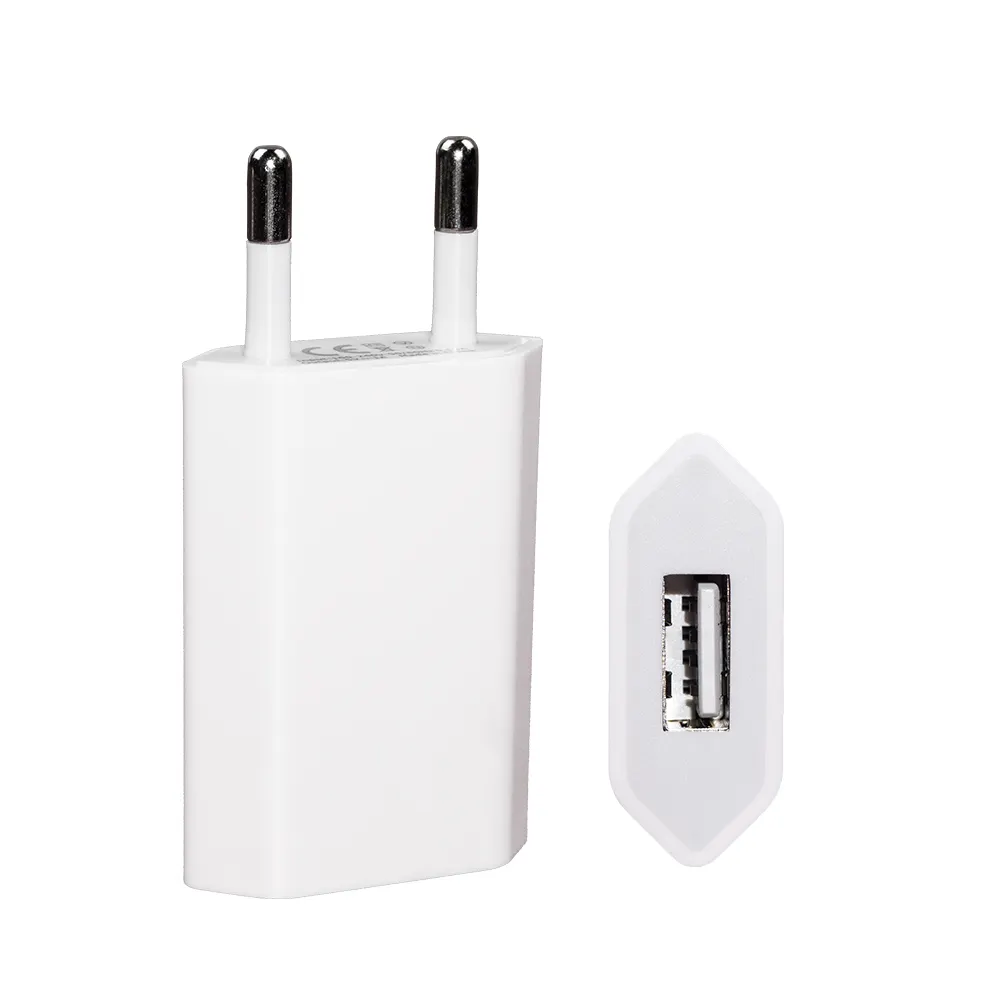 Petite taille 5V1A 1000mA USB A Port chargeur d'alimentation pour téléphone portable pour petits appareils ménagers 5W adaptateur de charge rapide