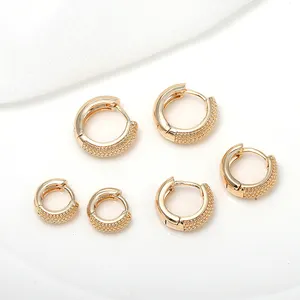 New Design 14K Gold Plated Hoop Earrings