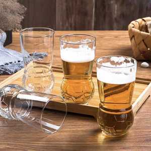 <span class=keywords><strong>Verre</strong></span> à bière en cristal sans plomb, résistant à la chaleur, en forme de ballon de football, de haute qualité, personnalisé, pour vin, jus et autres boissons, vente en gros - Product Image 1