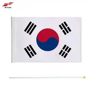 가장 인기있는 제품 2024 손 흔들기 깃발 14*21cm 한국 손 흔들기 깃발