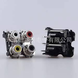 ขั้วต่อ RCA โฟโน 4 พิน แบบติดตั้งบนแผง สำหรับเสียงและวิดีโอ รุ่น OF - Product Image 3