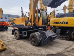 Original Japón Hyundai 210w 9 excavadora usada 21ton Hyundai 210w 9 excavadora de ruedas usada para la venta - Product Image 4