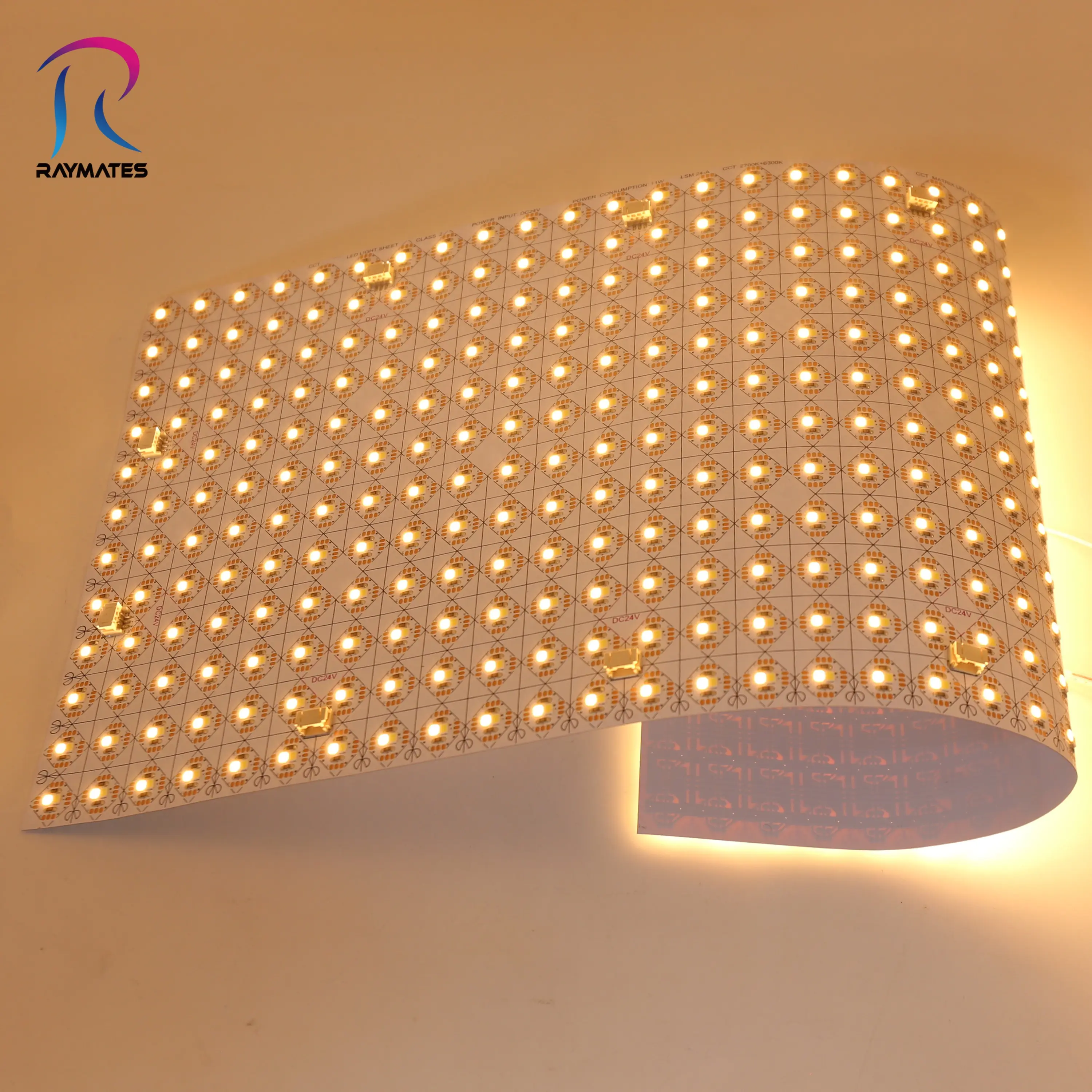 New Tunable CCT LED Panel Sheet DC24V Flexible LED Sheet Cuttable Dimmable For Marble Countertop