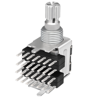Soundwell RS12/22 Sakelar Kontrol Volume Multi-arah Rotary 13mm Bersertifikasi ROHS Resistansi Kontak Maks 50m -20~60 Pemakaian Suhu