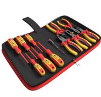 Ensemble de pinces et tournevis isolés KAFUWELL C4017B pour électriciens, 1000V, certifié VDE
