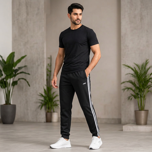 Men's Trackpants Wholesale Premium Breathable Fabric <b>Sports</b> <b>Trousers</b> Comfortable Regular Slim Relaxed Fit Durable Stitching - Product Image 2