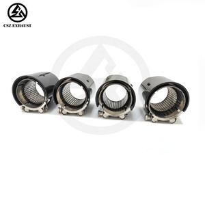 Puntas de escape de calidad CSZ para modelos <span class=keywords><strong>BMW</strong></span> rendimiento M patrón carcasa de fibra de carbono acero inoxidable 304 tubo de escape universal - Product Image 6